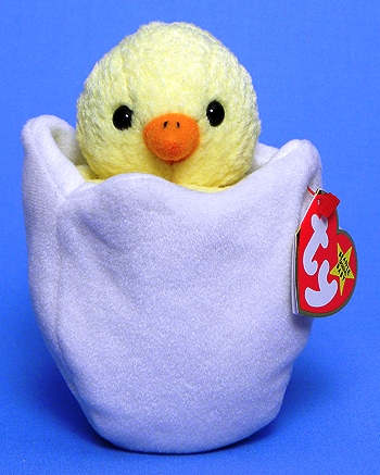 GOLD - EGGBERT the Baby Chick TY Beanie Babies BBOC Card Series 3 Birthday 