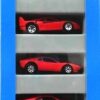Ferrari Gift Pack "Red-Collection Die Cast Metal Car#3 w/7-Spk Wheels Variation" (Hotwheels 1:64 Scale 5-Car Box Set) “Rare-Vintage” (1993)