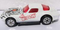 02-Corvette Grand Sport Corvette Grand Sport-“Card! #02-"The Widow" White-Variant” (Matchbox 75 “Tyco Fast Lane” Collectible Series) “Rare-Vintage” (1996)