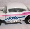 '57 Chevy-“Card! #04-White/Pink” (Matchbox 75 “Tyco Fast Lane” Collectible Series) “Rare-Vintage” (1996) 