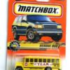 School Bus-“Card #12-Light Yellow-w/Go TEAM Go Tampo” (Matchbox 75 "Mattel Wheels-Big Movers" Series) “Rare-Vintage” (1997) 