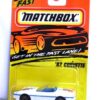 '87 Corvette-“Card! #14-White/Blue” (Matchbox 75 “Tyco Fast Lane” Collectible Series) “Rare-Vintage” (1996) 