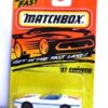 '87 Corvette-“Card! #14-White/Blue” (Matchbox 75 “Tyco Fast Lane” Collectible Series) “Rare-Vintage” (1996) 