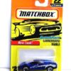 Lamborghini Diablo “Card #22- Blue W/White Diablo Logo” (Matchbox 75 Superfast Series) “Rare-Vintage” (1997) 