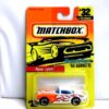 '62 Corvette -(Variant Release) “Card #32- White w/Orange Flames-Blue Windows” (Matchbox 75 Superfast Series) “Rare-Vintage” (1997)
