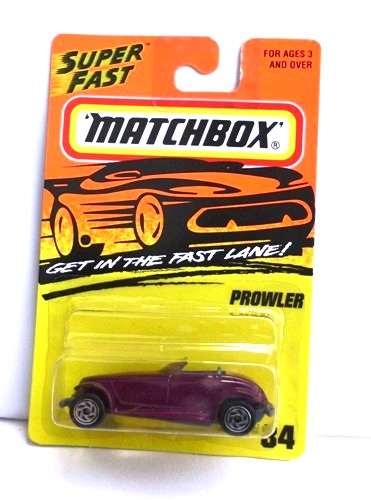 Prowler-“Card! #34-Purple” (Matchbox 75 “Tyco Fast Lane” Collectible Series) “Rare-Vintage” (1996) 