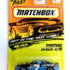 (35) Pontiac Stock Car (1994) Pontiac Stock Car-“Card! #35-Black & Blue w/#7 Outlaw Tampo” (Matchbox 75 “Tyco Fast Lane” Collectible Series) “Rare-Vintage” (1994)