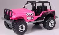 Jeep 4x4-“Card! #37-Pink Variant w/"Cool Mud" Tampo” (Matchbox 75 “Tyco Fast Lane” Collectible Series) “Rare-Vintage” (1996) 