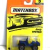 Jeep Wrangler “Card #05-Blue/Yellow” (Matchbox 75 Challenge Series) “Rare-Vintage” (1997) 