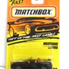 Mustang Cobra-“Card! #71-Black W/Gray Hood Tampo” (Matchbox 75 “Tyco Fast Lane” Collectible Series) “Rare-Vintage” (1996) 
