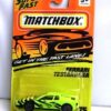 (75) Ferrari Testarossa (Lime Green & Black) 1994 FERRARI TESTAROSSA-“Card! #75-Lime Green w/Black” (Matchbox 75 “Tyco Fast Lane” Collectible Series) “Rare-Vintage” (1994)