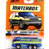 Airport Fire Truck ("Runway Rescue") -"Card #08-Blue & Yellow" (Matchbox 100 Mattel Wheels Series) “Rare-Vintage” (1998) 