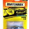 Camaro Z-28 -“Card #43- Metallic Silver/Stars 'n Stripes” (Matchbox 75 Superfast Series) “Rare-Vintage” (1997)
