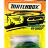 VW Concept -“Card #49- Green W/Black Roof” (Matchbox 75 Superfast Series) “Rare-Vintage” (1997) 