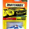Camaro Police Pursuit -“Card #59-White & Blue” (Matchbox 75 Superfast Series) “Rare-Vintage” (1997) 