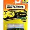 Mustang Cobra -“Card #71-Dark Metallic Blue-Lime Horse” (Matchbox 75 Superfast Series) “Rare-Vintage” (1997) 