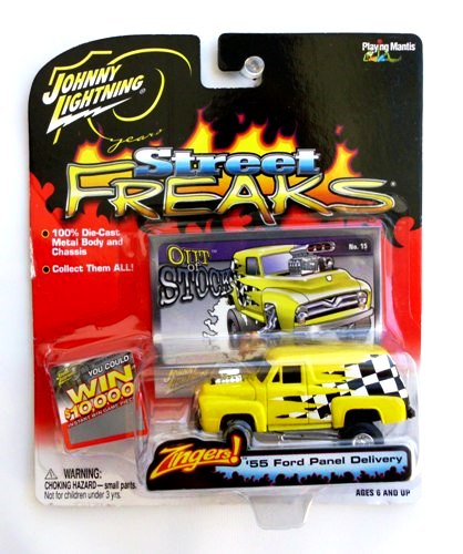 Vintage ’55 Ford Panel Delivery Yellow Mag Wheels-1