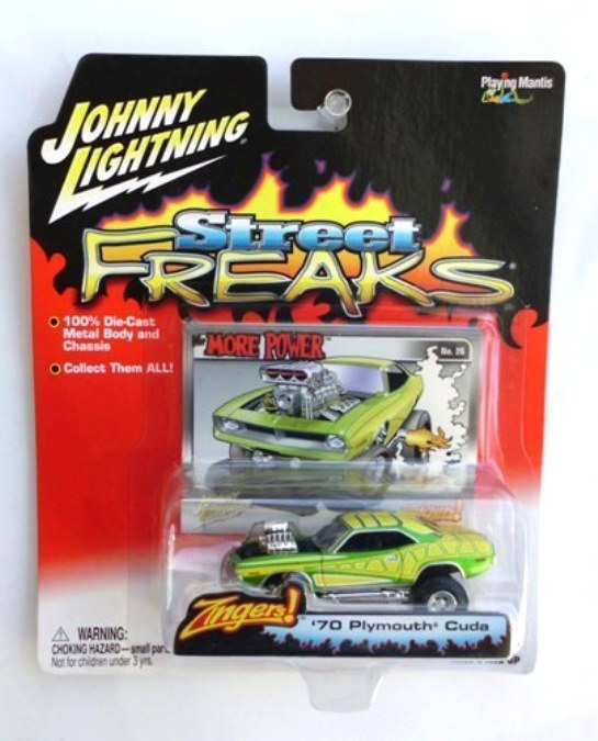 Vintage '70 Plymouth Cuda Green & Yellow