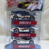 HW_SPEED RACER (EXCLUSIVE SET)-2 - Copy Speed Racer “Mach 4, Mach 5, Mach 6” (Hotwheels Speed Racer "Target Exclusive" 3-Car Chrome Set) "Rare-Vintage" (2007)