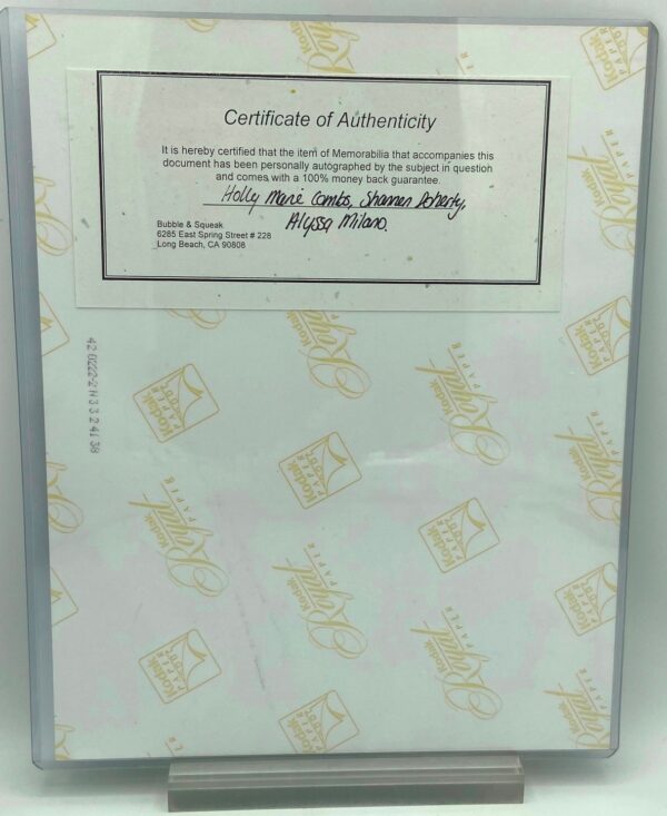 1998 CHARMED-STARS Alyssa , Holly Marie, Shannen (Auto) (9) 1998 CHARMED-STARS Alyssa , Holly Marie, Shannen (Auto) (9)