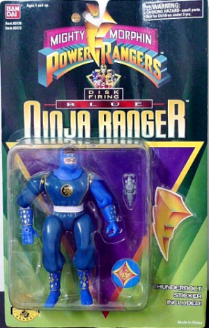 Mighty Morphin Power Rangers Blue Ninja Ranger-1 (2)