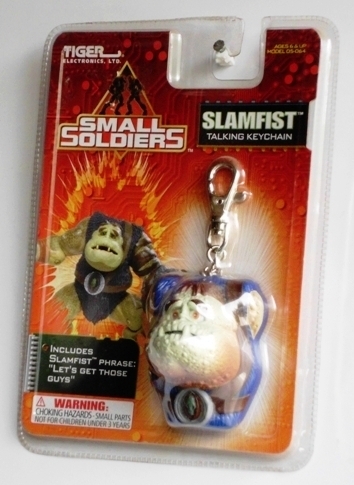 Small Soldiers (SLAMFIST) TALKING KEY CHAIN NEW (1998)