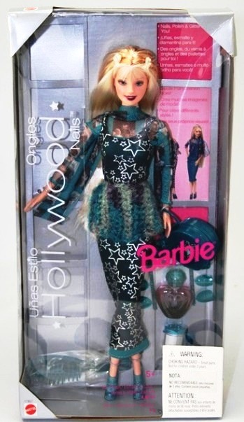 HWN Barbie-c Hollywood Nails Barbie (Blonde "Loop-Hair Style" Exclusive Special Edition) "Rare-Vintage" (1999)