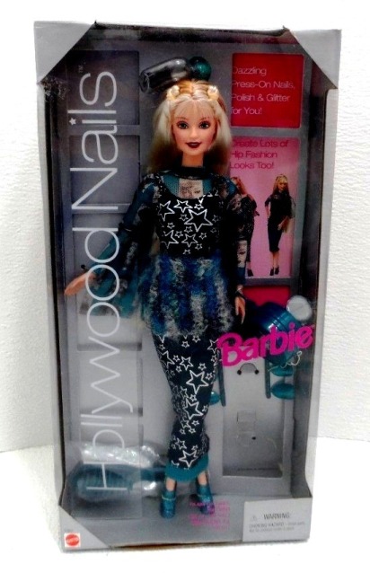 HWN Barbie Hollywood Nails Barbie (Blonde "Loop-Hair Style" Exclusive Special Edition) "Rare-Vintage" (1999)