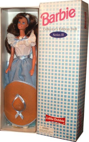 Little Debbie -C Barbie as Little Debbie Snacks' Girl ("Exclusive Collectors Edition Little Debbie Brunette Barbie") Series II "Rare-Vintage" (1995)