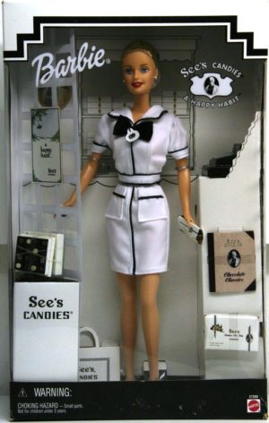 See's Candies Barbie Vintage Series ("Anniversary, Exclusives & Special Edition Collection") "Rare-Vintage" (1999-2001)