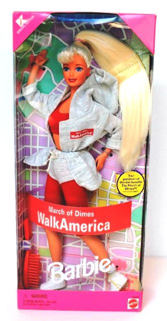 Walk America Barbie ("March of Dimes"-Walk America K-Mart "Exclusive Special Limited Edition") "Rare-Vintage" (1997)