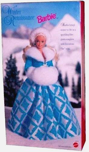Winter Barbie-CC Winter Renaissance Barbie ("JC Penny Exclusive Blonde Special Edition") "Rare-Vintage" (1996)