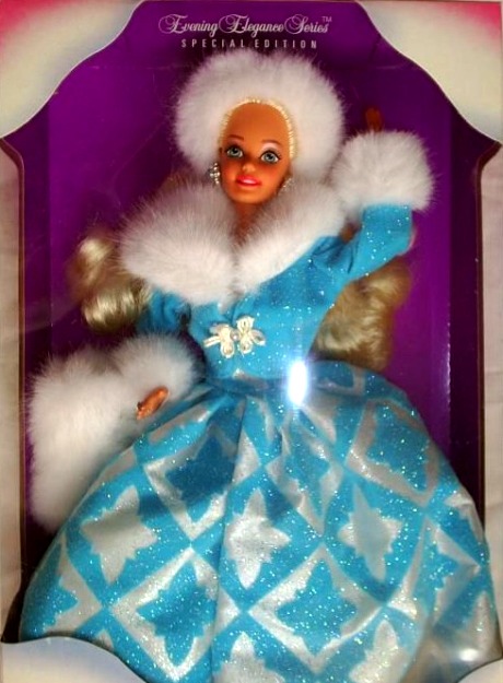 Winter Barbie-D Winter Renaissance Barbie ("JC Penny Exclusive Blonde Special Edition") "Rare-Vintage" (1996)
