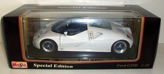 Maisto Ford GT90 1:18 scale (Special Edition White) "Rare/Vintage" (1995)