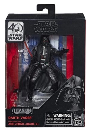 Darth Vader “Star Wars 40th Anniversary Titanium Series w\Base & Backdrop-Release #1"! (Star Wars The Black Series) “Rare-Release” (2016)