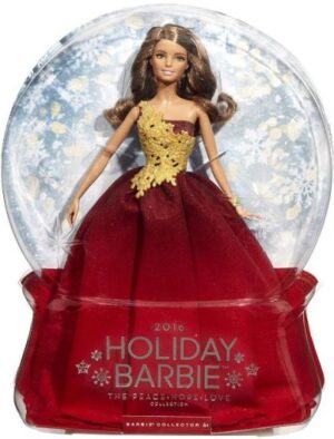 2016 Holiday Barbie (The Peace, Love and Hope Collection) Latina Red Gown Release (2016)