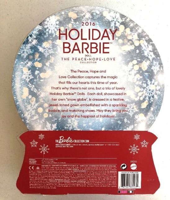 2016 Holiday Barbie Red Cown-BB 2016 Holiday Barbie (The Peace, Love and Hope Collection) Latina Red Gown Release (2016)