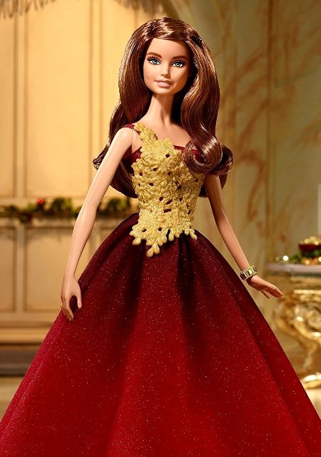2016 Holiday Barbie Red Cown-D 2016 Holiday Barbie (The Peace, Love and Hope Collection) Latina Red Gown Release (2016)