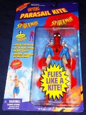 Spiderman (Parasail Kite) 43 inch Mega Chute - Copy Vintage 2002 Marvel Spider-Man Collector's CD-Cardz 4-Pack Series (“Feature Film Movie Collectibles”) “Rare-Vintage” (2002)