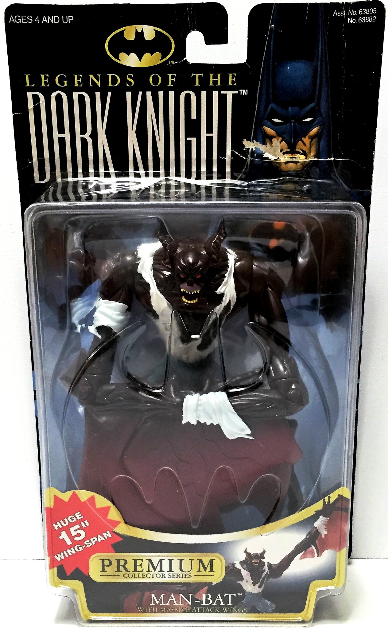 1997 Kenner Man-bat Action Figure Batman Legends of The Dark Knight Premium for sale online 