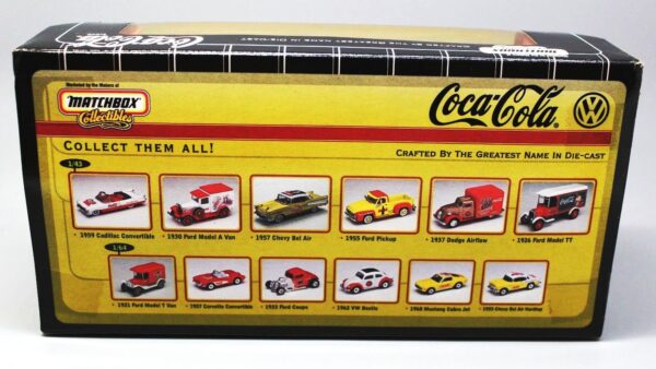 1962 VW Beetle & Coke VW Concept 1 “Red & White w/Goodyear Tires” (Matchbox “Coca-Cola VW Beetle 2-Pack” Collectible Series) “Rare-Vintage” (1998) 