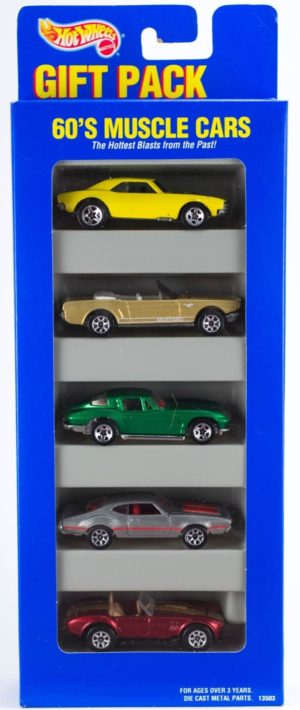 Hotwheels Gift Pack (5-Car Box Sets) 1:64 Scale-Collectible Series "Rare-Vintage" (1993-2003)