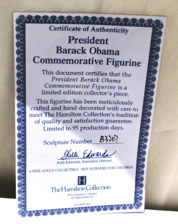 2010 President Barack Obama “Exclusive Presidential Figurine”