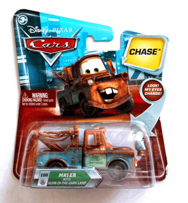 Disney Cars Mater with Glow In The Dark Lamp Chase Disney Cars Mater with Glow In The Dark Lamp Chase