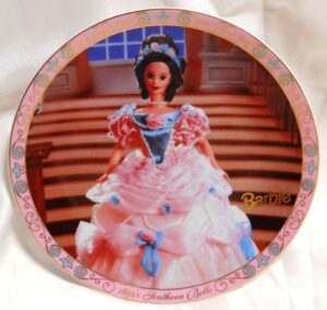 Barbie As Southern Belle ("1850's Collector Plate") Vintage Limited Edition Run #4573 "Rare-Vintage" (1996)
