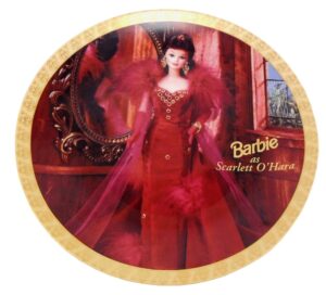 Barbie As Scarlett O'Hara ("Gone With the Wind") Vintage Limited Edition Collector Plate Run #2469 "Rare-Vintage" (1996)