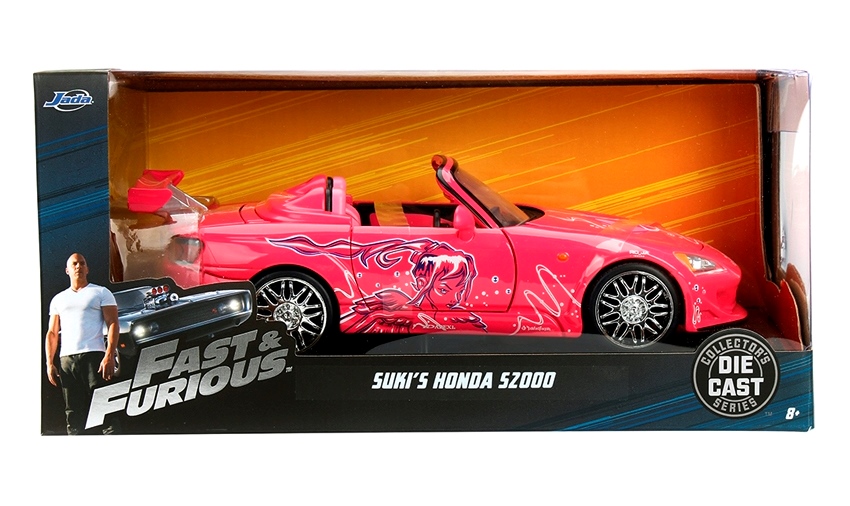 Suki S Honda S00 Fast Furious Pink W Suki S Photo Logo Jada Toys Inc 1 24 Scale Diecast Feature Film Movie Collector S Series Edition Rare 18 Now And Then Collectibles