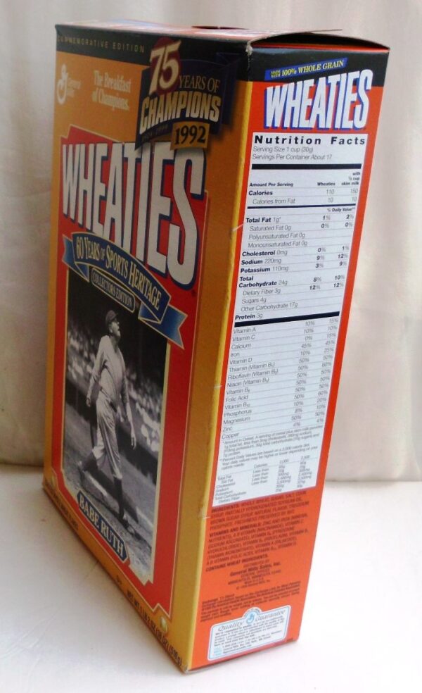 Babe Ruth Empty Box(75 Years Of Champions! Wheaties) (4)
