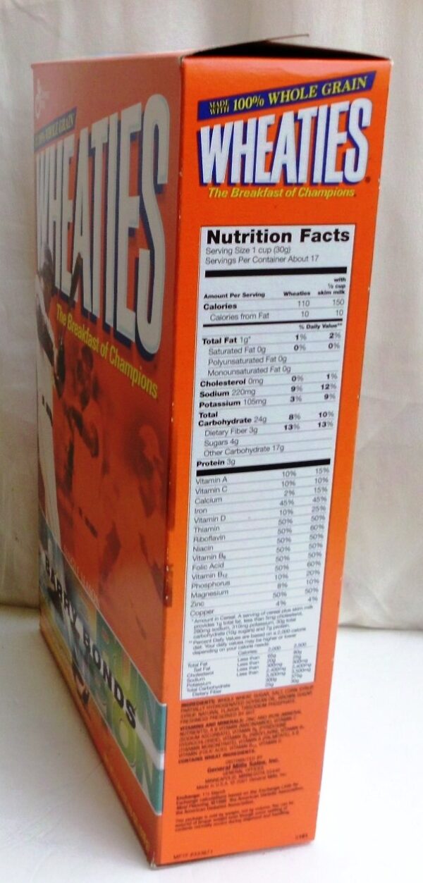 Barry Bonds Empty Box(Single Season Home Runs Champ! Wheaties) (5)