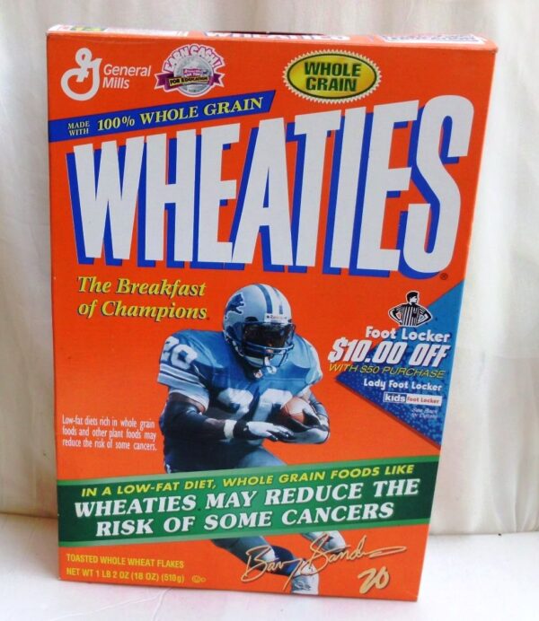 Barry Sanders #20 NFL (Foot Locker) Wheaties (2)